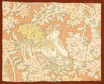 Mucha, Alfons Marie - Woman among flowers (printed fabric)