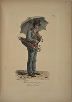 Delpech, François Séraphin - Umbrella seller. From the Series Cris de Paris (The Cries of Paris)