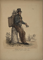 Delpech, François Séraphin - Tin spoons seller. From the Series Cris de Paris (The Cries of Paris)