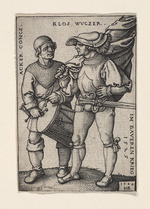 Beham, Hans Sebald - Standard-Bearer and Drummer in the Peasants' War of 1525