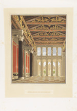Schinkel, Karl Friedrich - Project for a Royal Castle on the Acropolis, Athens. Interior Perspective of the Great Hall