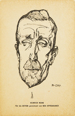 Oppenheimer, Max - Portrait of the writer Heinrich Mann (1871-1950)