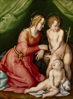 Foschi, Pier Francesco di Jacopo - Virgin and child with John the Baptist as a Boy