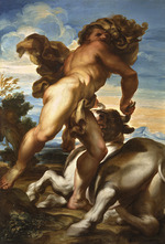 De Ferrari, Gregorio - Heracles capturing the Cretan Bull
