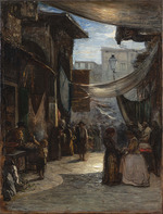 Fontanesi, Antonio - Old market in Florence