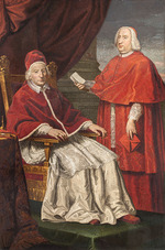Cristofari, Pietro Paolo - Portrait of the Pope Clement XII and Cardinal Neri Maria Corsini