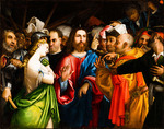 Lotto, Lorenzo - Christ and the Woman Taken in Adultery