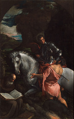 Bassano, Jacopo, il vecchio - Saint Martin and the Beggar with Saint Anthony the Abbot