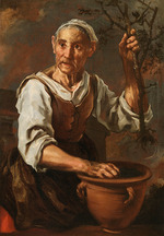 Keilhau (Keil), Bernardo Eberhart, (Monsù Bernardo) - Donna che invasa un alberello (Woman Planting a Small Tree)