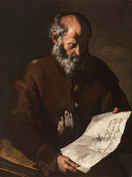 Master of the Annunciation to the Shepherds - Old man with a scroll