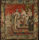 Anonymous master - The abdication of Emperor Charles V in favor of his son Philip II, from The Tapestry of Charles Quint