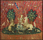 Anonymous master - Sight. The Lady and the Unicorn