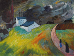 Werefkin, Marianne, von - Village landscape with two women returning home