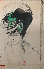 Bakst, Léon - Misia Sert et projet de chapeau