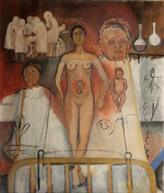 Kahlo, Frida - Frida and the Caesarean Operation or The Hospital