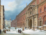 Bartezzati, Luigi - Milan, a view of the university in winter