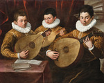 Lambri, Stefano (Stefanino da Cremona) - Three young lute players