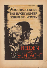 Axster-Heudtlass, Werner von - Who Does Not Bear The Need At Home Should Be Ashamed In Front Of The Heroes Of The Battle 