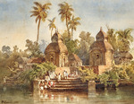Buvelot, Louis - The Kalighat Kali Temple in Kalighat, Kolkata