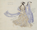 Bakst, Léon - Bacchante. Costume design for the ballet Cleopatra by A. Arensky