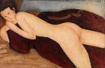 Modigliani, Amedeo - Reclining Nude from the Back (Nu couché de dos)