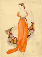 Ulyanov, Nikolai Pavlovich - Costume design for the comedy Woe from Wit by A. Griboyedov (Meyerhold's theatre)
