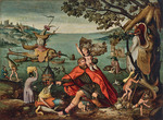 Bosch, Hieronymus, (School) - Saint Christopher Carrying the Christ Child through a Sinful World