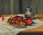 Vallotton, Felix Edouard - Plat de fraises (Strawberry dish)