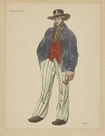 Bakst, Léon - Costume design for the ballet La Boutique Fantasque