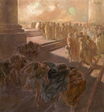 Previati, Gaetano - Christ Driving the Money Changers from the Temple