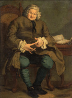 Hogarth, William, (after) - Portrait of Simon Fraser, 11th Lord Lovat (1667-1747) 