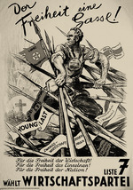 Anonymous - A path to freedom! Election poster of the Economic Party for the Reichstag election