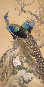 Keinen, Imao - A Pair of Peacocks in Spring