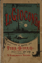 Anonymous - Cover of the libretto for the opera La Gioconda by Amilcare Ponchielli
