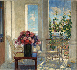 Gorbatov, Konstantin Ivanovich - Flowers on the Terrace 