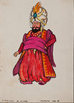 Chessa, Gigi - Costume design for the opera L'italiana in Algeri (The Italian Girl in Algiers) by Gioachino Rossini