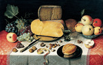 Dijck (Dyck), Floris Claesz. - Still Life with Fruit, Nuts and Cheese