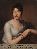 Cherubini, Giovanni Domenico - Portrait of the painter Sofia Clerk (1778-1829)
