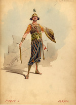 Comelli, Attilio - Costume design for the opera Nabucco by Giuseppe Verdi