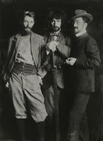 Anonymous - Nikolai Seddeler (1876-1937), Dmitry Kardovsky (1866-1943) and Wassily Kandinsky (1866-1944) at the Azbe School in Munich