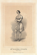 Guglielmi, Pedro Augusto - Rosine Stoltz in the Opera Semiramide by Gioachino Rossini