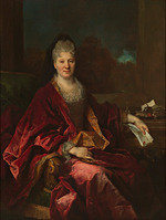 Largillière, Nicolas, de - Portrait of Marquise de la Roche Boussau
