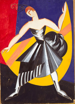 Exter, Alexandra Alexandrovna - Design of the Spanish costume for dancer Elsa Krüger