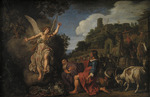 Lastman, Pieter Pietersz. - The Angel Raphael Takes Leave of Old Tobit and his Son Tobias