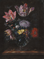 Marrel, Jacob - A Glass Vase with Flowers