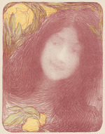Aman-Jean, Edmond François - Under the Flowers (Sous les Fleurs)