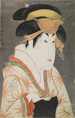 Sharaku, Toshusai - Actor Segawa Kikunojo III as Oshizu, the Wife of Tanabe Bunzo from the Play Hana-Ayame Bunroku Soga (Miyako-za)