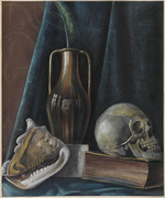 Martini, Alberto - Vanitas with Self-Portrait