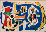 Léger, Fernand - Natur morte, fond bleu (à l'étoile)