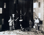 Anonymous - Stage design and the marionettes, designed by Sophie Taeuber for the opera König Hirsch (The Stag King), Zurich